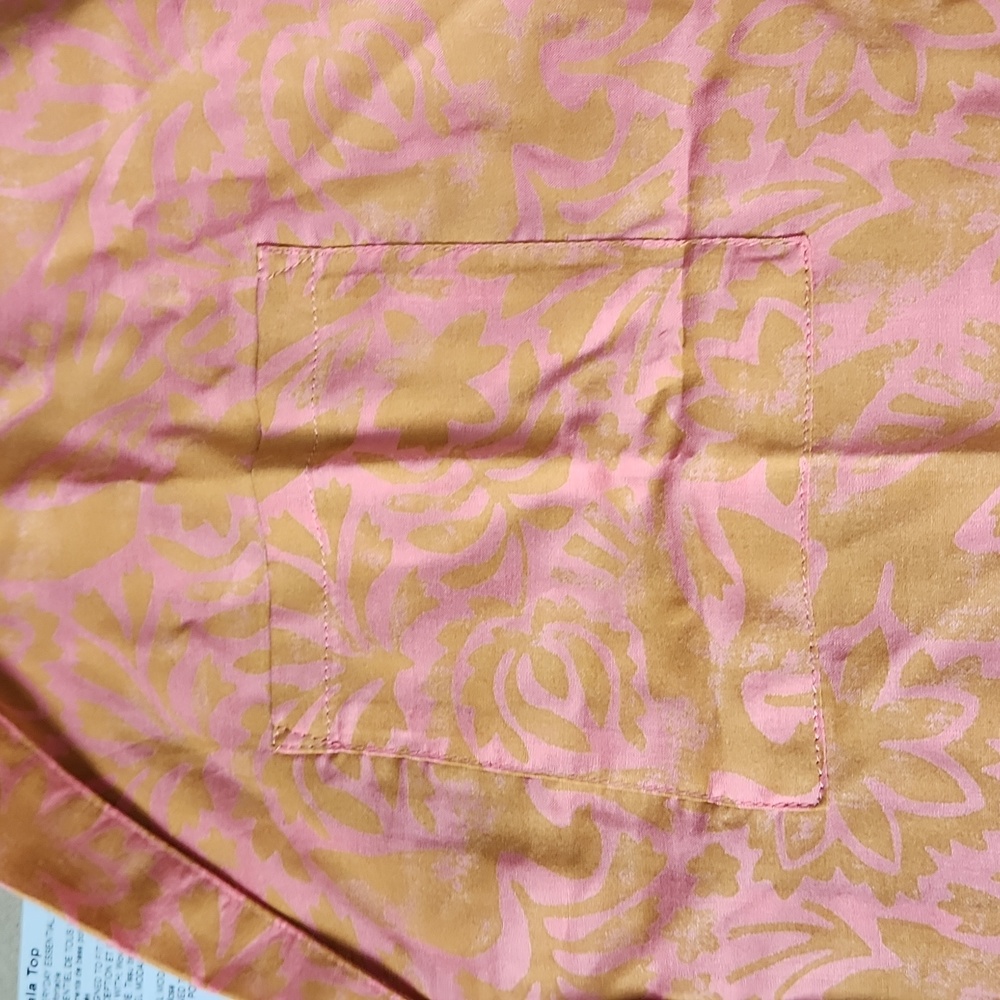 Prana Fresca Floral Fauna Iguala Button Down Top SIZE XL - Picture 2 of 6